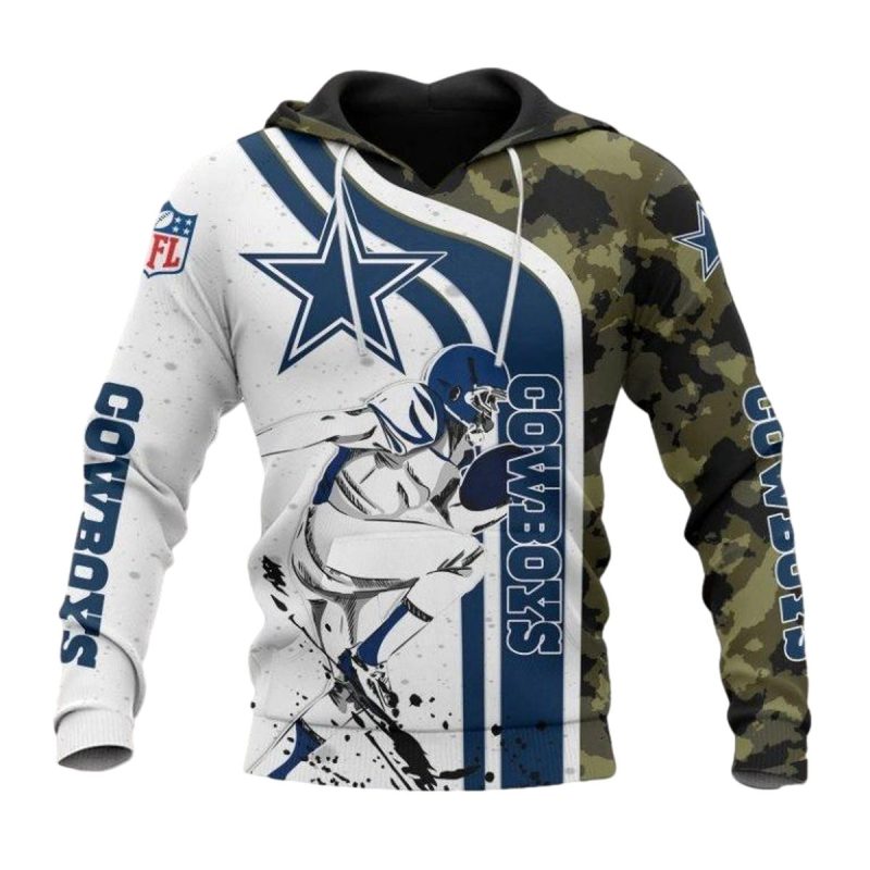 Dallas Cowboys Logo Campo Player Running Aop Hoodie 1