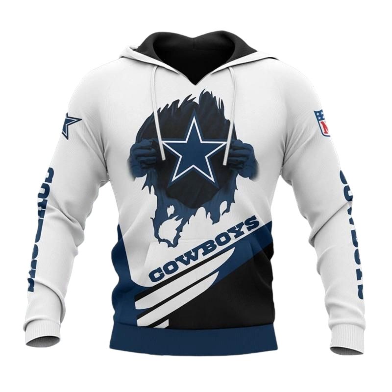 Dallas Cowboys Logo In My Heart Cool Graphic Gift For Men Aop Hoodie 1