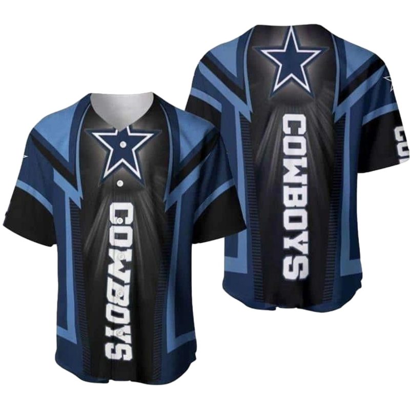Dallas Cowboys Logo Light Lovely Baseball Jersey 1