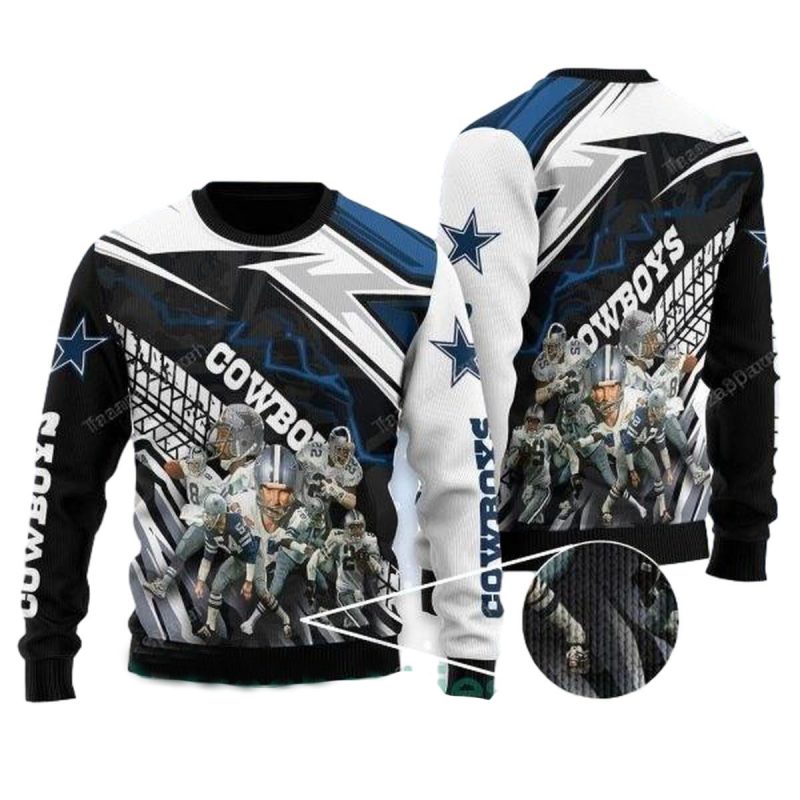 Dallas Cowboys Logo Team And Logo Ugly Sweater 1
