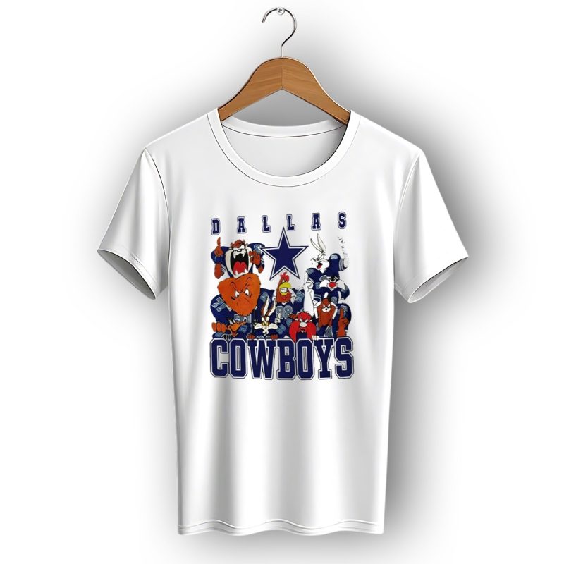 Dallas Cowboys Looney Tunes Characters Football Team Fan T Shirt 1 T Shirt 1