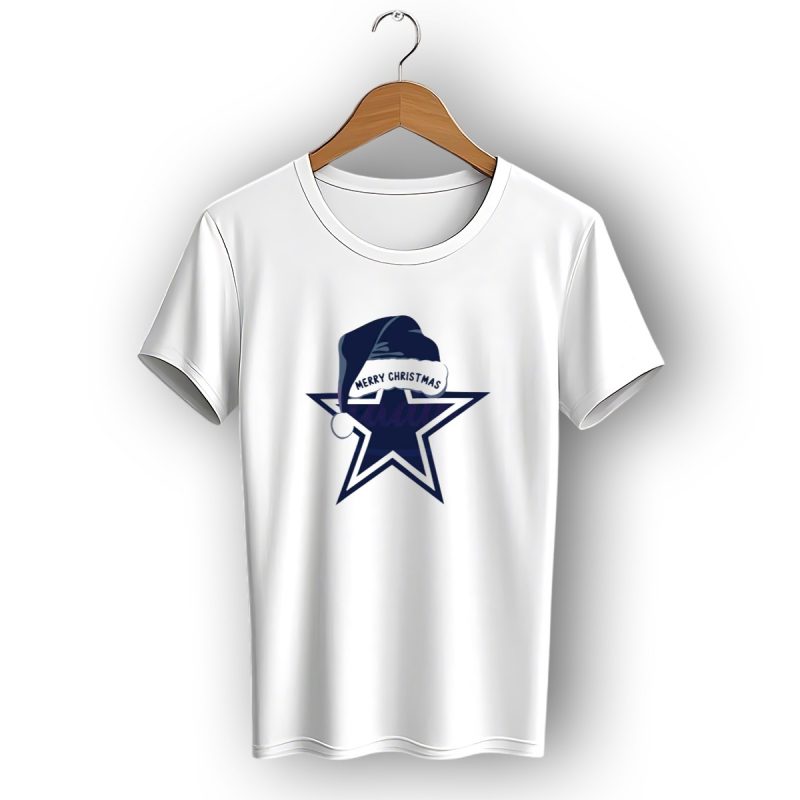 Dallas Cowboys Merry Christmas Santa Hat Star T Shirt 1 T Shirt 1