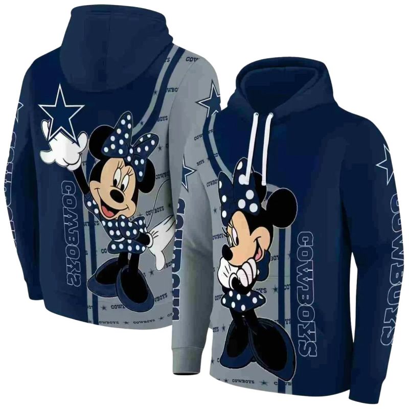 Dallas Cowboys Minnie Mouse Blue Aop Hoodie 1