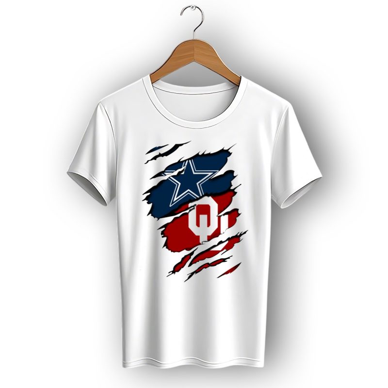 Dallas Cowboys Oklahoma Sooners Football Fan Gear T Shirt 1 T Shirt 1