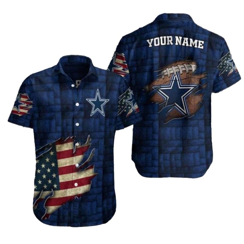 Dallas Cowboys Patriotic Super Man Hawaiian Shirt 1