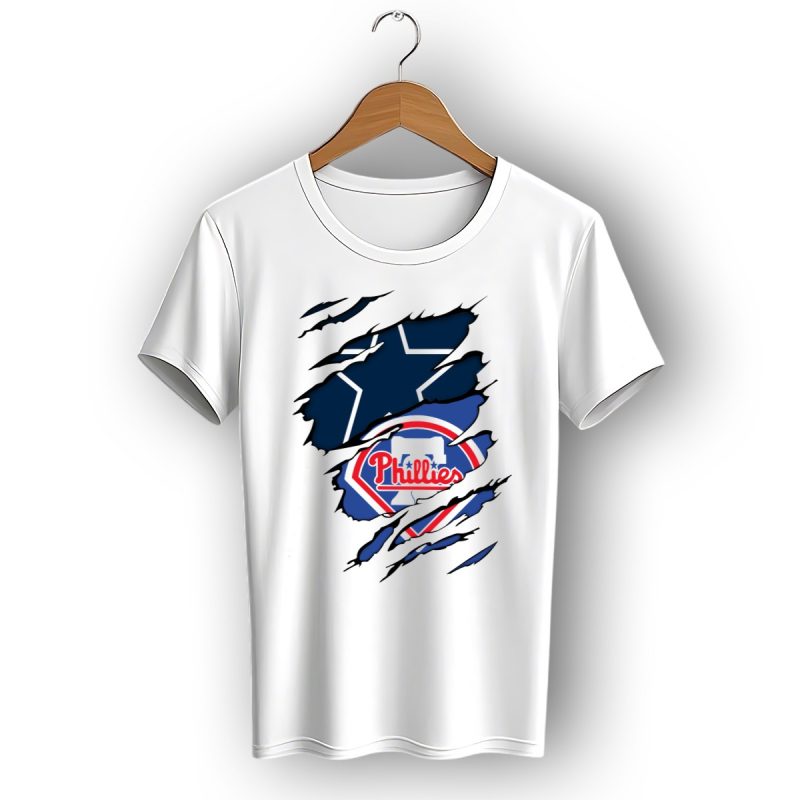 Dallas Cowboys Philadelphia Phillies Mashup T Shirt 1 T Shirt 1