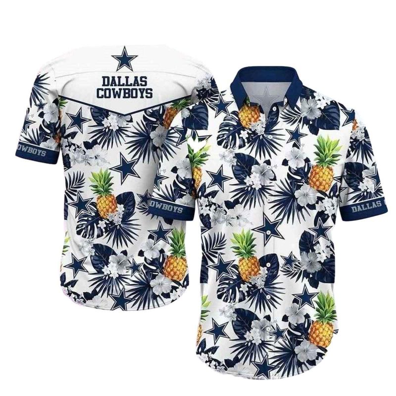 Dallas Cowboys Pineapple Cheer Fruit Of Victory Hawaiian Shirt 1