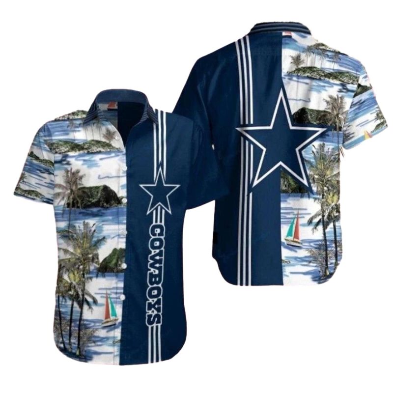 Dallas Cowboys Sailing Spirit Coconut Island Hawaiian Shirt 1