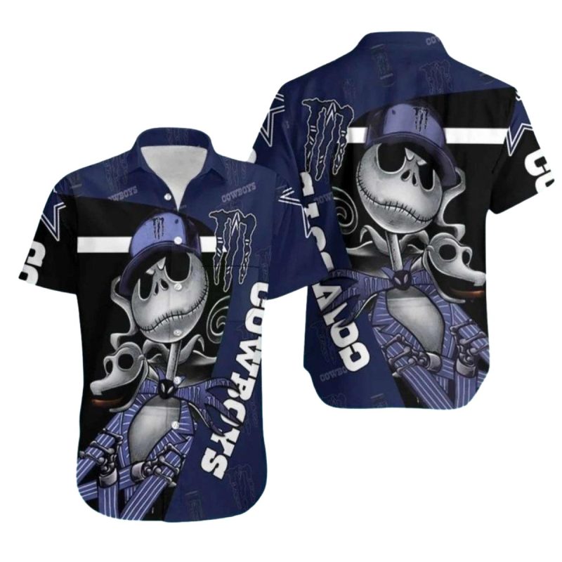 Dallas Cowboys Skeleton Cool Streetwear Hawaiian Shirt 1