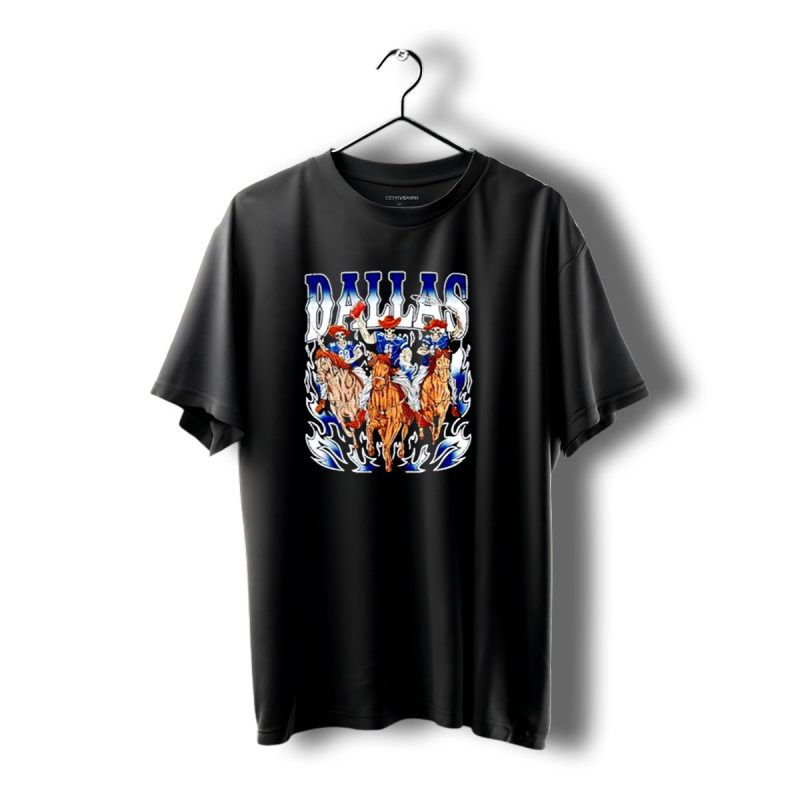 Dallas Cowboys Skeleton Horseback Riders Halloween T Shirt 1 T Shirt 1 1