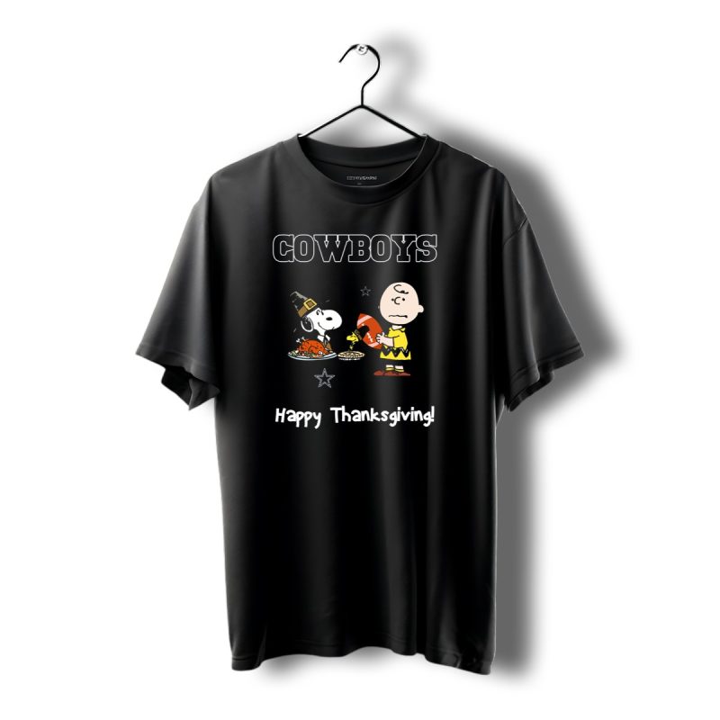 Dallas Cowboys Snoopy Charlie Brown Happy Thanksgiving T Shirt 1 T Shirt 1 1