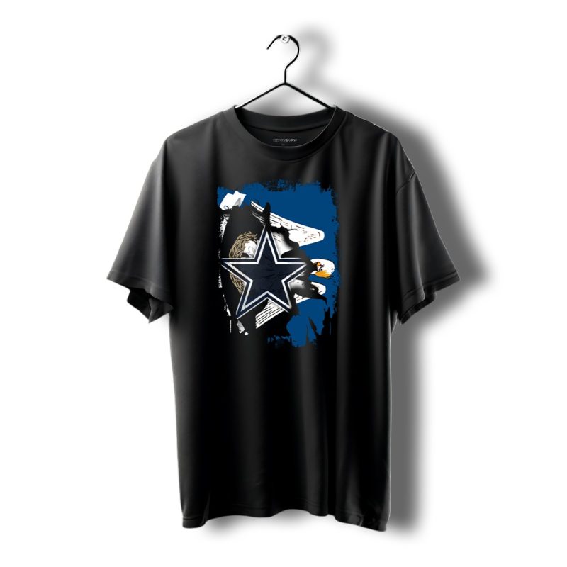 Dallas Cowboys Star With Eagle And Louisiana Connection T Shirt 1 T Shirt 1 1