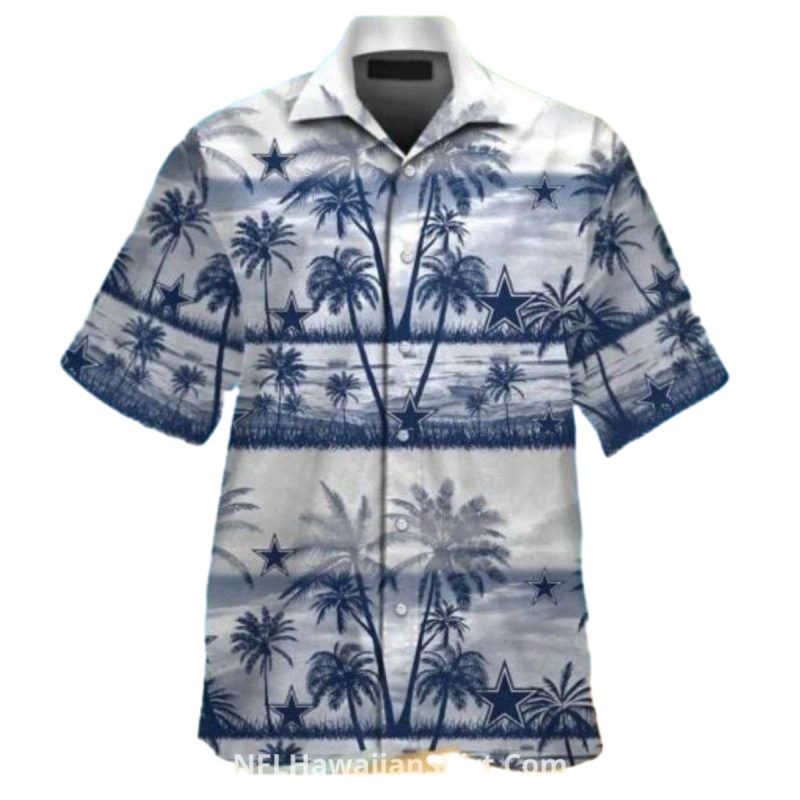 Dallas Cowboys Vintage Palm Tree Beach Hawaiian Shirt 1