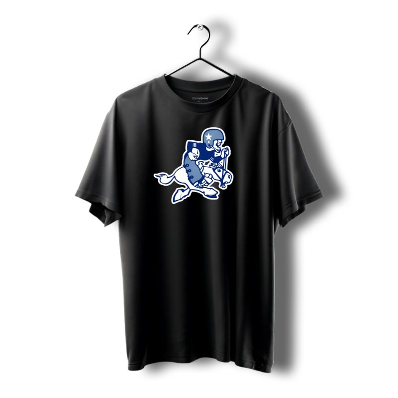 Dallas Cowboys Vintage Running Cowboy Throwback Fleece T Shirt 1 T Shirt 1 1