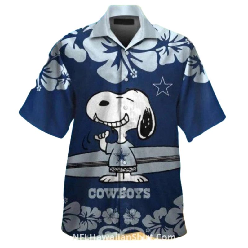 Dallas Cowboys Vintage Snoopy Floral Logo Hawaiian Shirt 1