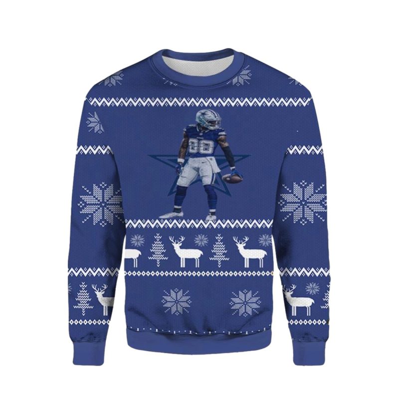 Dallas Cowboys Wr Ceedee Lamb Ugly Sweater 1