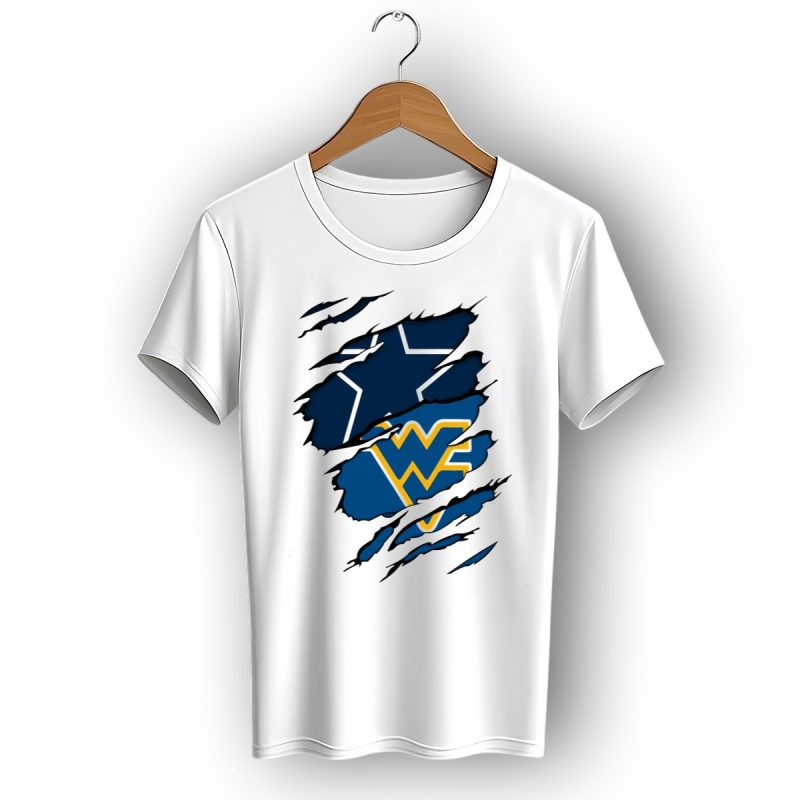 Dallas Cowboys West Virginia Mountaineers Fan Crossover T Shirt 1 T Shirt 1