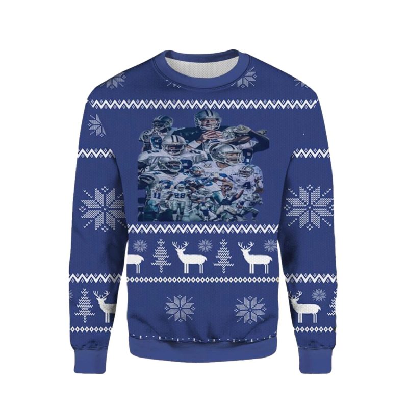 Dallas Cowboys Xmas Team Ugly Sweater 1