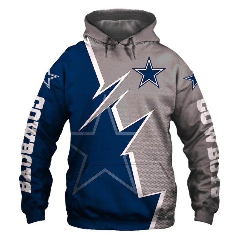 Dallas Cowboys Zigzag Graphic Ift For Fans Aop Hoodie 1