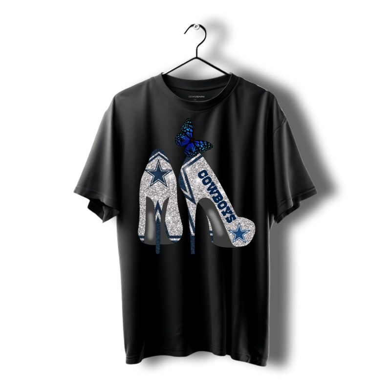 Dallas Cowboys Rhinestone High Heels Shirt T Shirt 1