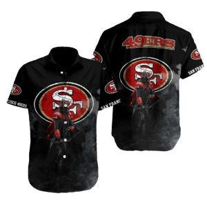 Dark Knight 49ers Gothic Guardian Hawaiian Shirt