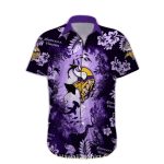 Dark Ocean Themed Minnesota Vikings Hawaiian Shirt