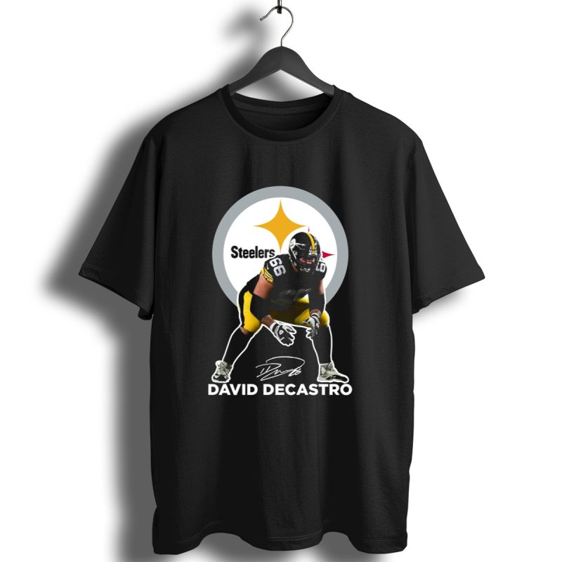 David Decastro Pittsburgh Steelers Nfl Player Number 66 Autograph Signature T Shirt 1 T Shirt 1