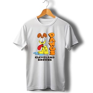 Dawgs Cleveland Browns Odie Garfield Cartoon T-Shirt