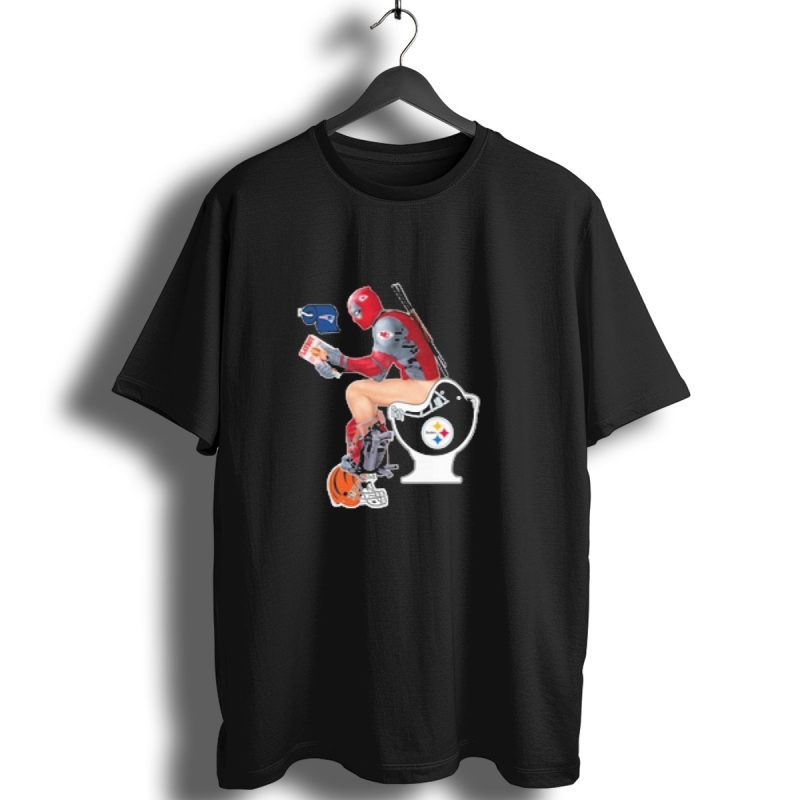 Deadpool On Toilet With Pittsburgh Steelers Bowl T Shirt 1 T Shirt 1
