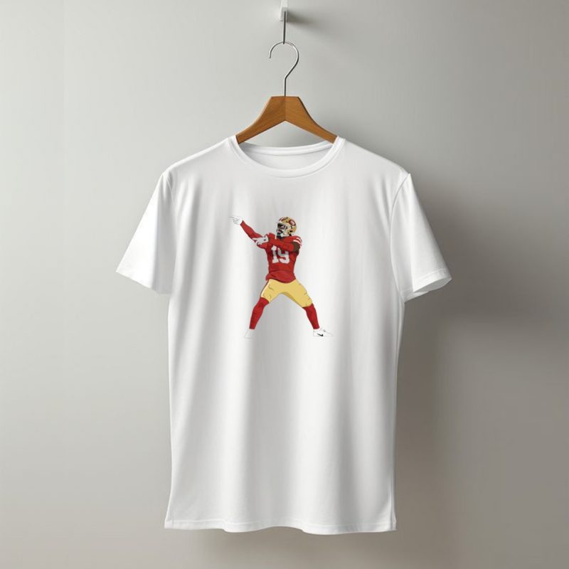 Deebo Samuel San Francisco 49Ers Number 19 Gesture Red And Gold Football Uniform T Shirt T Shirt 1