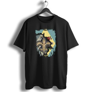 Delaware And Saints Fleur De Lis United Collaboration T Shirt