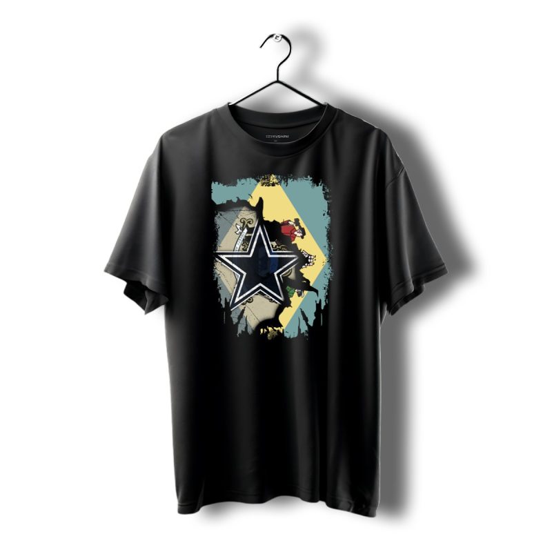 Delaware Flag With Dallas Cowboys Star Fusion T Shirt 1 T Shirt 1 1