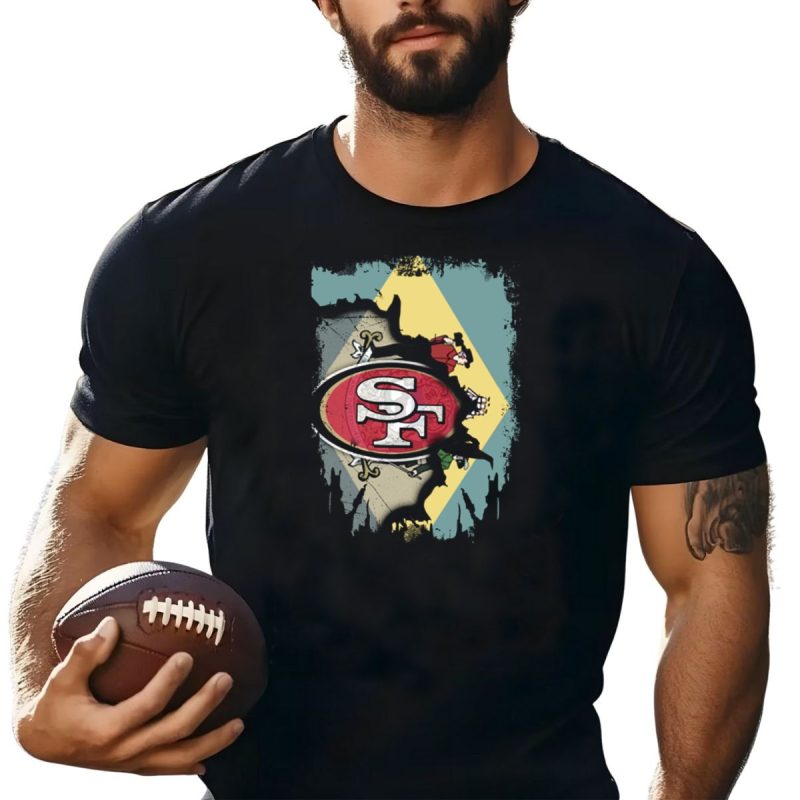 Delaware Unity With San Francisco 49Ers Logo Integration T Shirt T Shirt 1