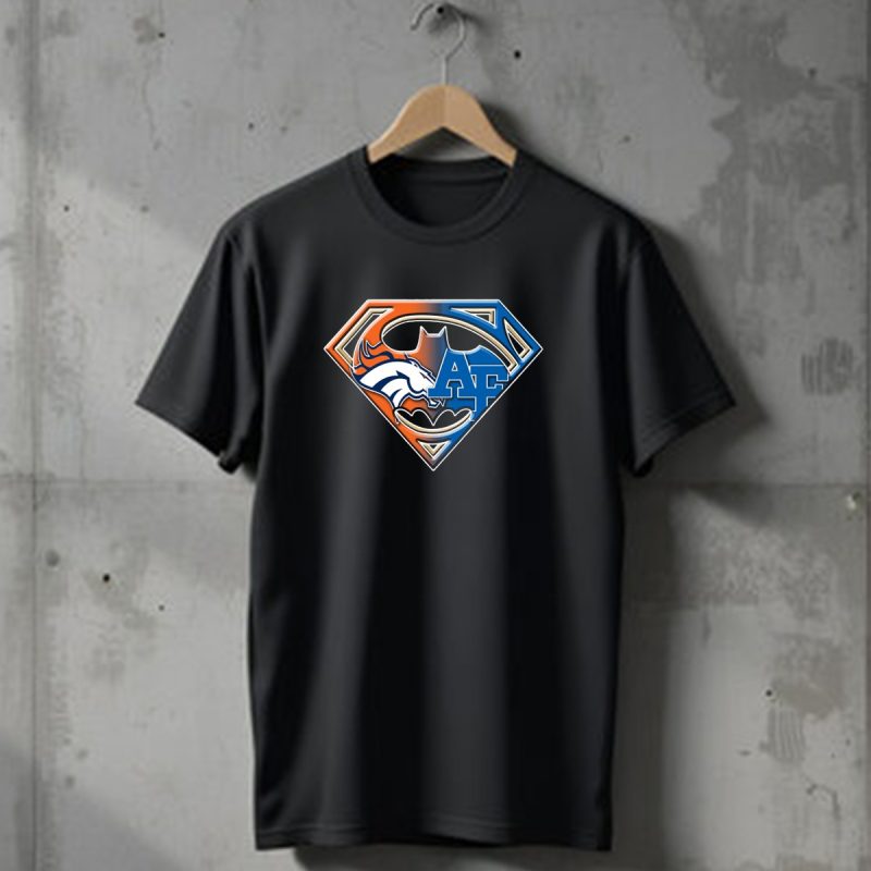 Denver Broncos Air Force Batman Superhero Shield Logo Bat 015 T Shirt 1 T Shirt 1