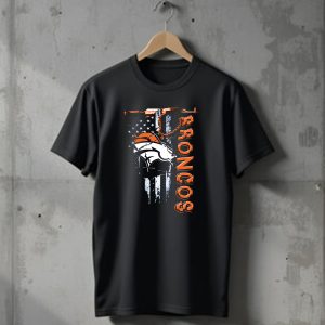 Denver Broncos American Flag Bold T-Shirt