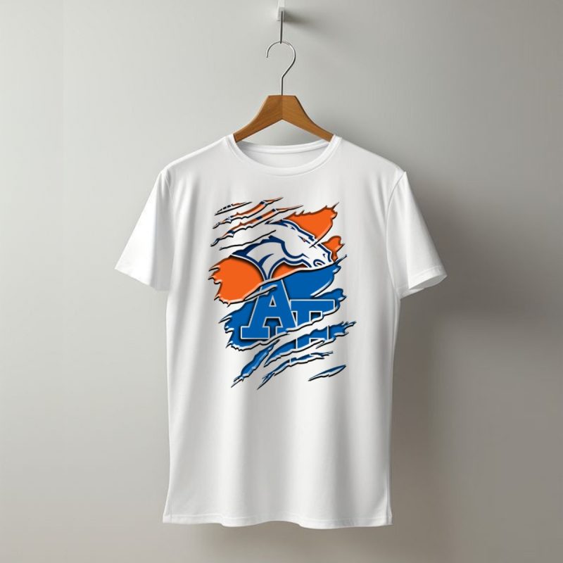 Denver Broncos And Air Force Falcons Logo Mashup Rah 015 T Shirt 1 T Shirt 1