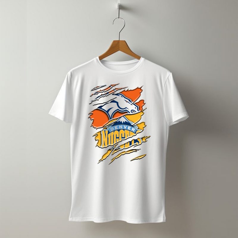 Denver Broncos And Nuggets Fan Crossover Rah 020 T Shirt 1 T Shirt 1