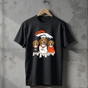 Denver Broncos Beagle Trio T-Shirt