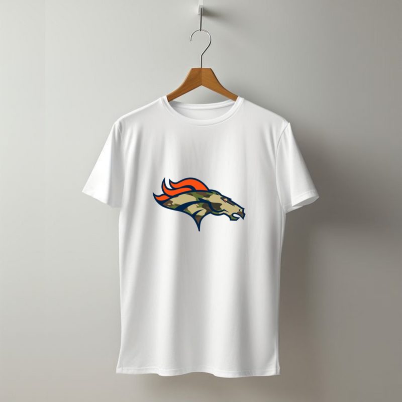 Denver Broncos Camo Horsehead Emblem T Shirt 1 T Shirt 1