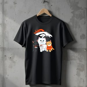 Denver Broncos Cat Trio T-Shirt