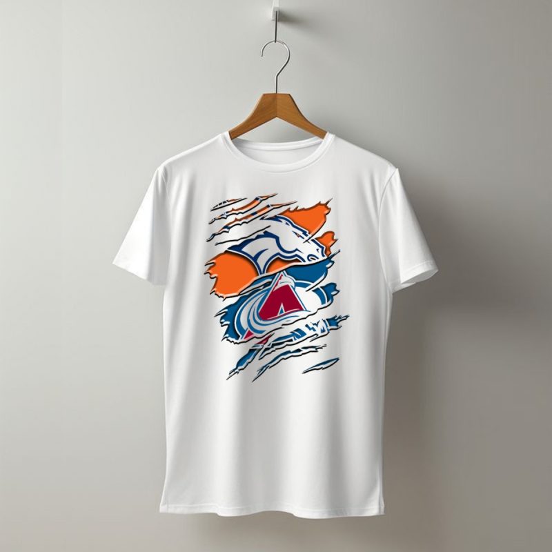 Denver Broncos Colorado Avalanche Rah 016 T Shirt 1 T Shirt 1