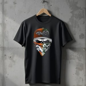 Denver Broncos Colorado State Rams Fusion Mask T-Shirt
