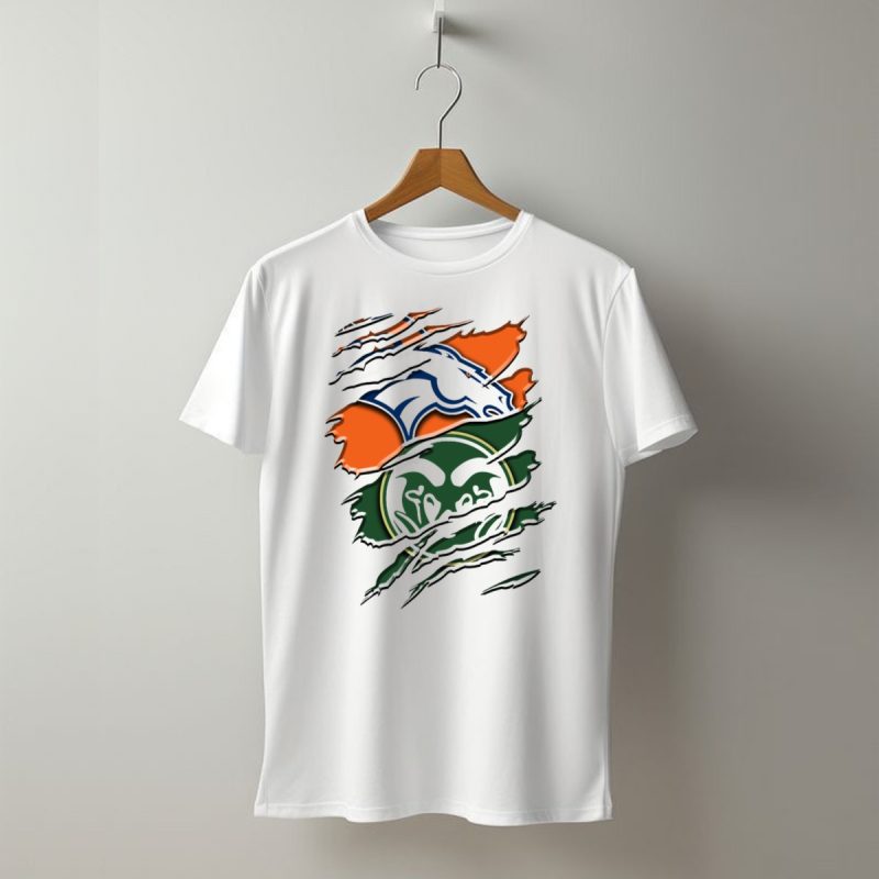 Denver Broncos Colorado State Rams T Shirt 1 T Shirt 1