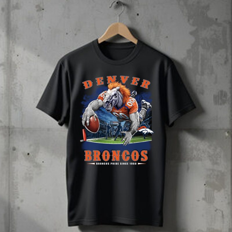 Denver Broncos End Zone T Shirt T Shirt 1
