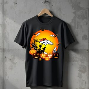 Denver Broncos Football Pumpkin Halloween T-Shirt