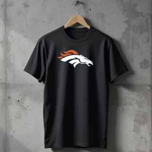 Denver Broncos Football Team Logo Design for Fans T-Shirt