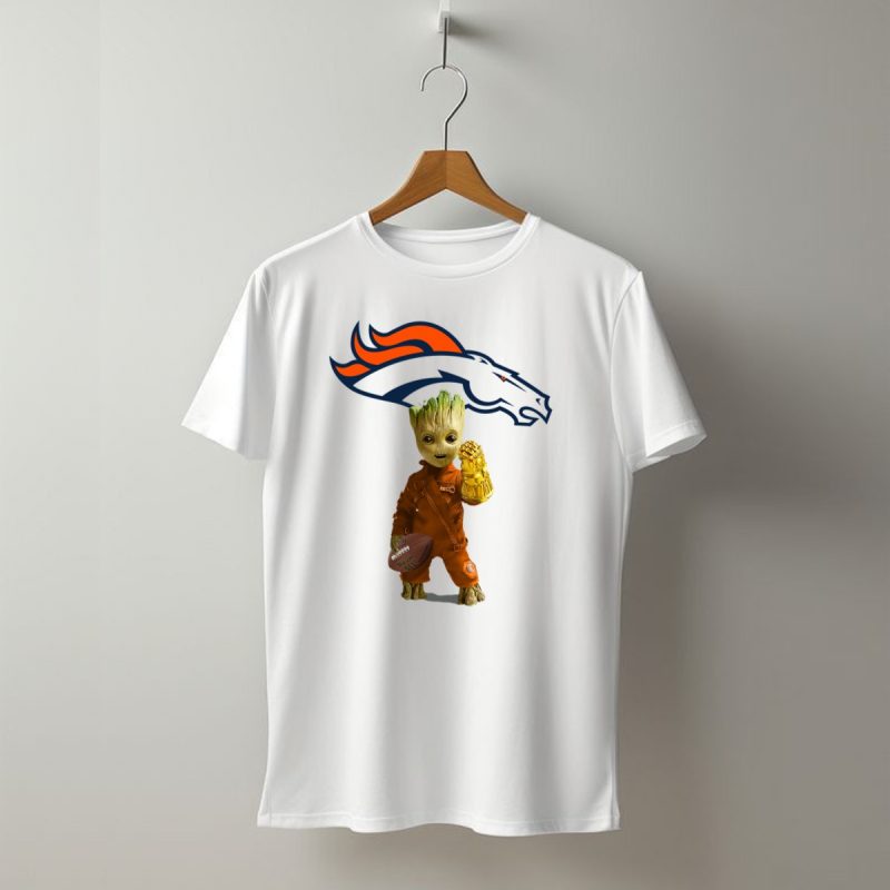 Denver Broncos Groot Infinity Gauntlet Football Fan T Shirt 1 T Shirt 1