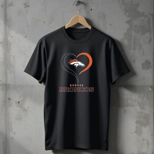 Denver Broncos Heart Logo in My Heart T-Shirt