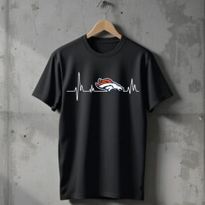 Denver Broncos Heartbeat T-Shirt