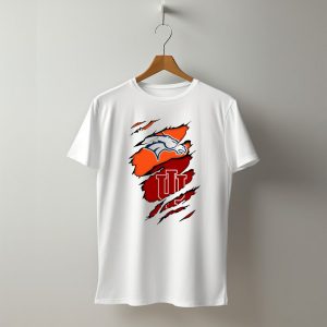 Denver Broncos Indiana Hoosiers Fan Crossover T-Shirt